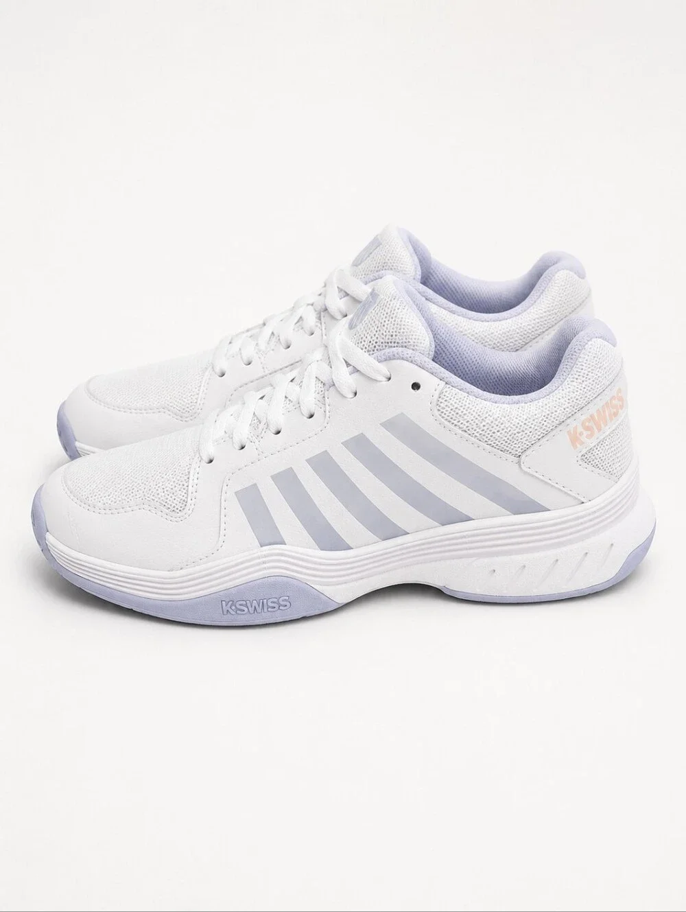 K-Swiss Women’s Pickleball Court Shoes White Lavender Size 8.5 NWOB